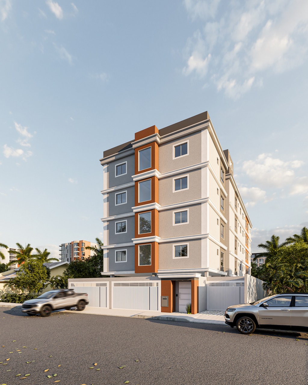 Fachada Edificio Serenita Cascavel - projeto arquitetonico short-stay regiao hospitalar